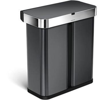 Simplehuman ST2040, 58 l, čierna oceľ