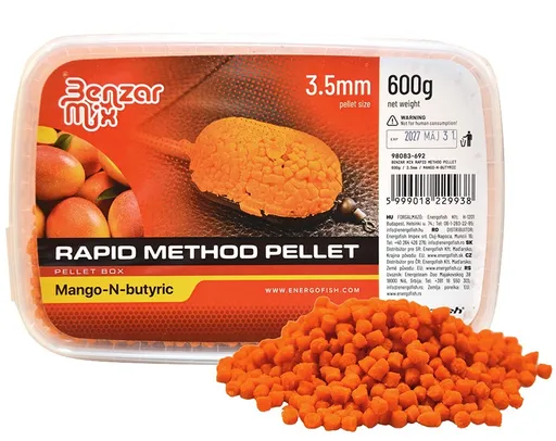 Benzar mix pelety rapid method pellet 3,5 mm 600 g - mango kyselina máselná