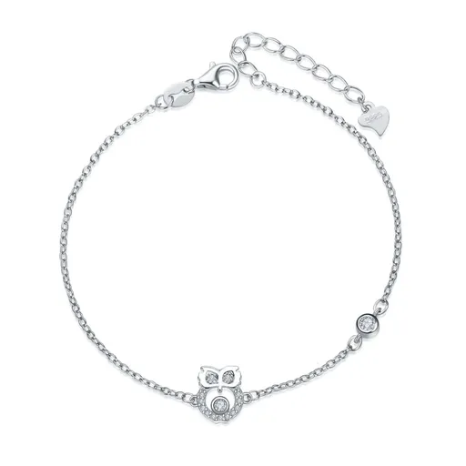 MOISS Stříbrný náramek se sovičkou B0000515