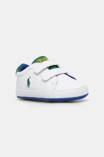 Dětské sneakers boty Polo Ralph Lauren HERITAGE COURT II EZ LAYETTE bílá barva, RL00989100