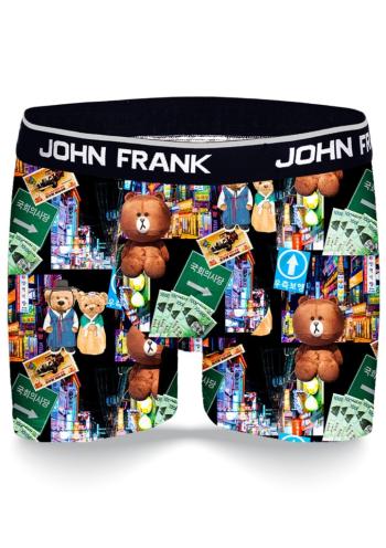 Pánské boxerky John Frank JFBD331 L Černá