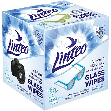 LINTEO Vlhčené ubrousky na brýle (50 ks) (8594158373229)
