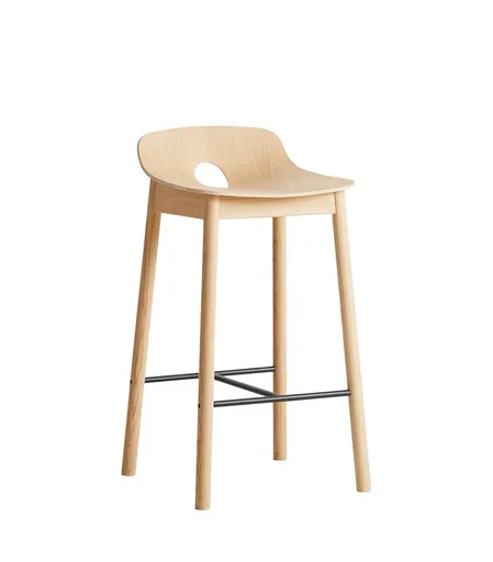Barová židle "Mono", 65 cm, 2 varianty - Woud Varianta: dub, světlý lak