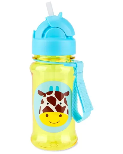 SKIP HOP Zoo tritan Láhev s brčkem 355ml Žirafa 12m+