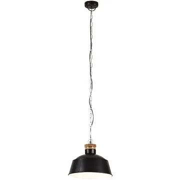 Industriální závěsné svítidlo 32 cm černé E27