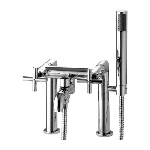 OMNIRES MODERN vana baterie dvouotvorová s dvoudílným sprchovým setem, chrom lesklý C304-HCR