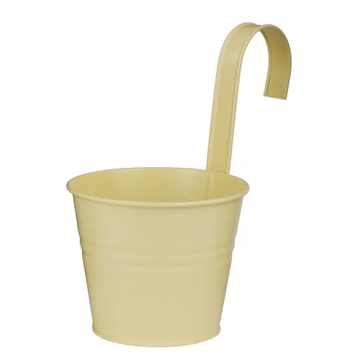 ZINC Květináč na zavěšení 13 cm - sv. žlutá