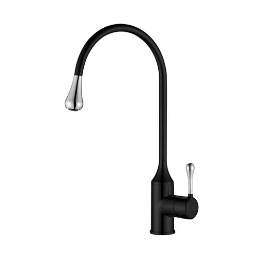 INVENA Dřezová baterie PINGO, černá-chrom BZ-55-L08-L