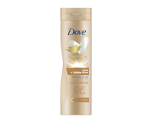 Dove Samoopalovací mléko Light to Medium Body Love 250 ml