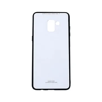 TopQ GLASS Samsung A8 Plus 2018 pevné bílé 34623 (Sun-34623)