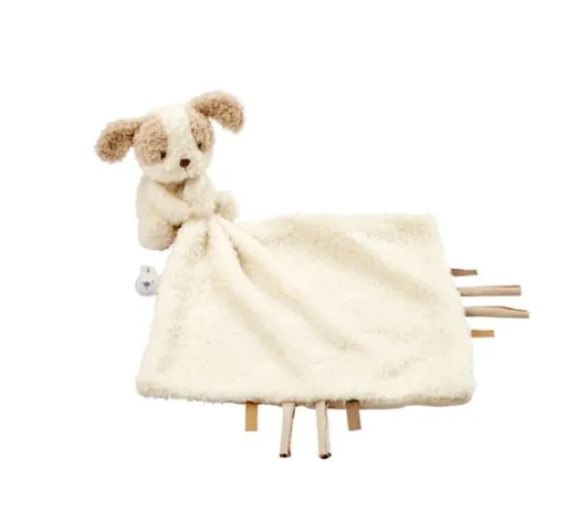 NATTOU Mazlíček plyšový Teddy pejsek 27 x 27 cm, 0m+