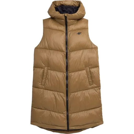 4F VEST Dámská vesta, hnědá, velikost