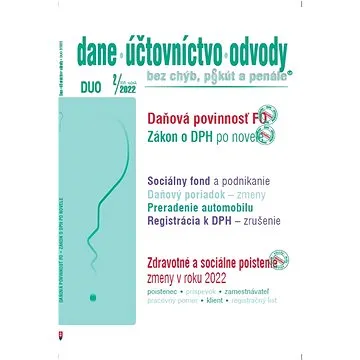 DUO 2/20202  – Dane, účtovníctvo, odvody bez chýb, pokút a penále (9771336798190)