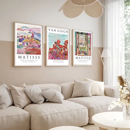 Dekorativní rámovaný obraz z MDF (3 kusy) Huhu268 - 50 x 70