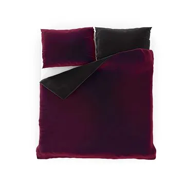 Kvalitex prodloužené Luxury Collection 140 × 220, 70 × 90 cm vínové / černé (7922101310Z)