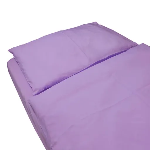 SkinPro Silver dětské prostěradlo s gumou 60 × 120 cm lila