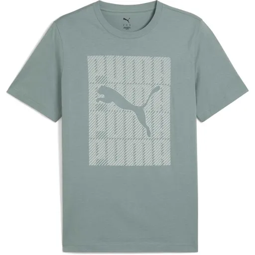 Puma GRAPHIC WORDING TEE Pánské triko, zelená, velikost
