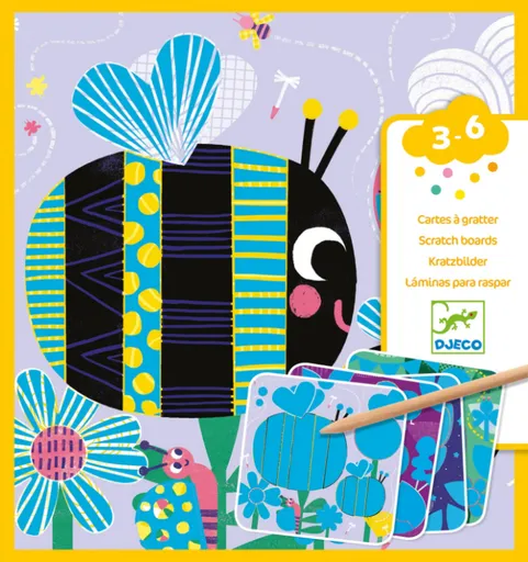 Vyškrabávací obrázky - Hmyzí kamarádi