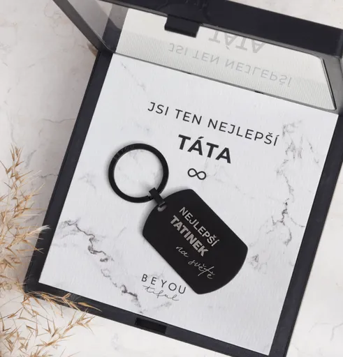 Klíčenka NEJLEPŠÍ TATÍNEK v dárkové krabičce