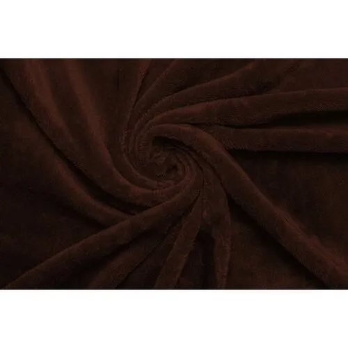 Jahu Prostěradlo Mikroplyš tm. hnědá, 180 x 200 cm