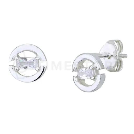 Stříbrné náušnice zdobené kubickými zirkony TS-EA-0226