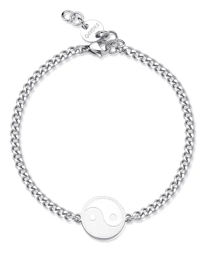 S'Agapõ Pánský ocelový náramek Yin a Yang Rebel SRB14