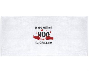 Celopotištěný sportovní ručník Hug this pillow