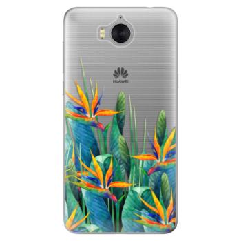 Odolné silikonové pouzdro iSaprio - Exotic Flowers - Huawei Y5 2017 / Y6 2017