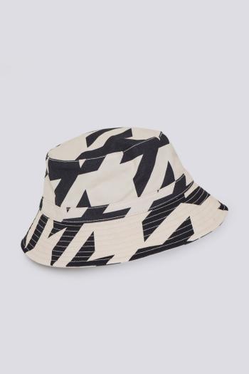 KLOBOUK GANT D1. HOUNDSTOOTH BUCKET HAT EBONY BLACK