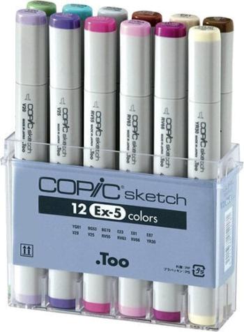 Copic Sketch Fixy Ex Set 5 12 ks