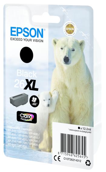 Epson 26XL T262140 C13T26214022 černá (black) originální cartridge