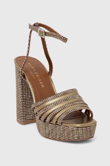 Sandály Kurt Geiger London Pierra Platform Sandal zlatá barva, 8882268619