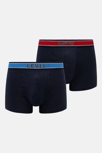 Boxerky Levi's 2-pack pánské, tmavomodrá barva, 37149-1018