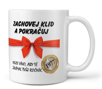 Hrnek Zachovej klid (rok: 1977, Náplň hrníčku: Žádná)