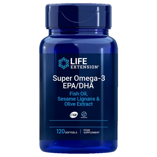 Life Extension Super Omega-3 EPA/DHA with Sesame Lignans & Olive Extract