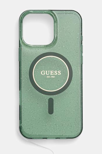 Obal na telefon Guess iPhone 16 Pro Max 6.9 zelená barva, GUHMP16XHGCRELSA