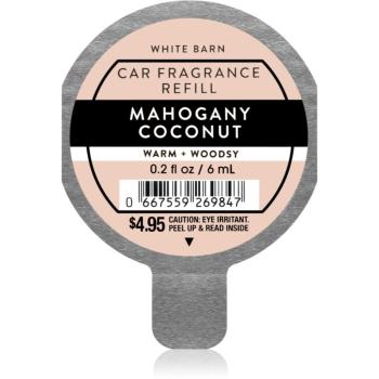 Bath & Body Works Mahogany Coconut vůně do auta náhradní náplň 6 ml