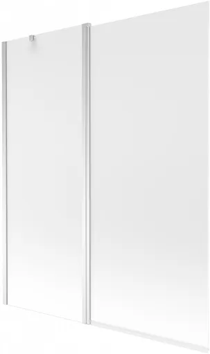 MEXEN Flip vanová zástěna 1-křídlo 140x150, dekor, chrom 894-140-101-01-30