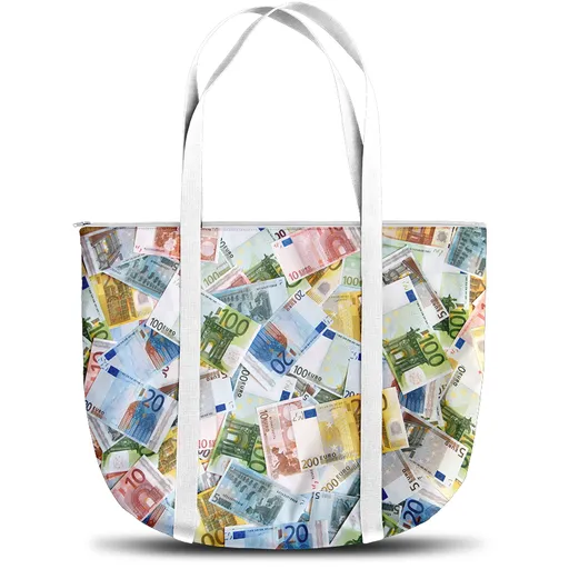 Plážová taška Eurobankovky