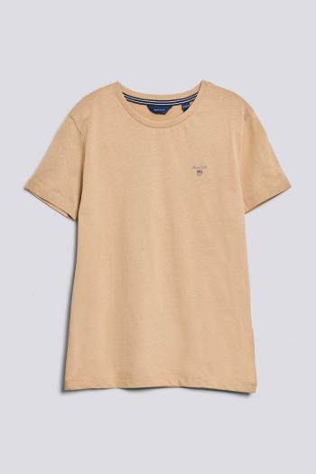 TRIČKO GANT ORIGINAL SS T-SHIRT HAZELWOOD BEIGE