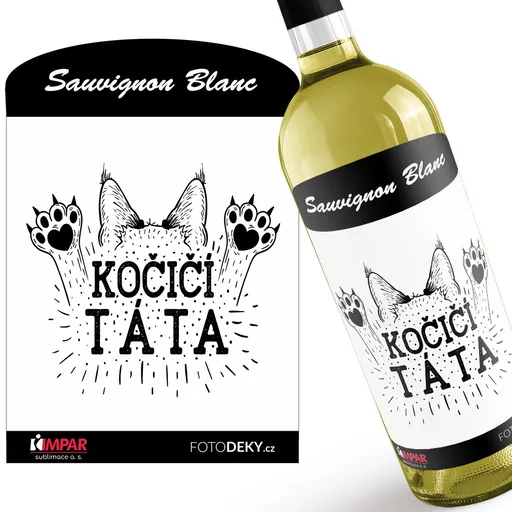 Víno Kočičí táta – tlapky (Druh Vína: Bílé víno)