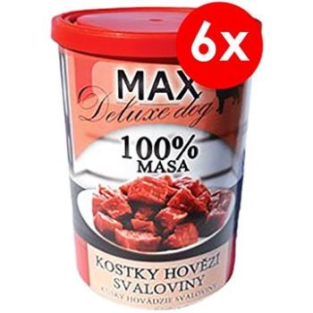 MAX deluxe kostky hovězí svaloviny 400 g, 6 ks (8594025082780)