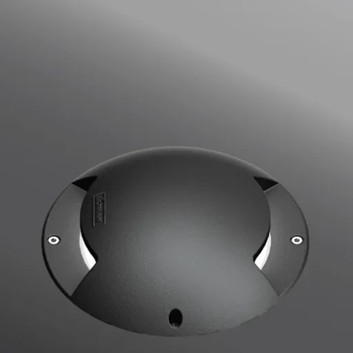 VÝPRODEJ VZORKU LIGMAN Zápustné zemní svítidlo MASK 3000K 8W 202lm IP68 218mm černé RAL9011