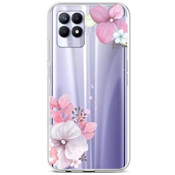 TopQ Kryt Realme 8i silikon Violet Blossom 69850 (Sun-69850)