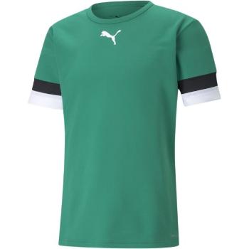 Puma TEAMRISE JERSEY TEE Pánské fotbalové triko, zelená, velikost