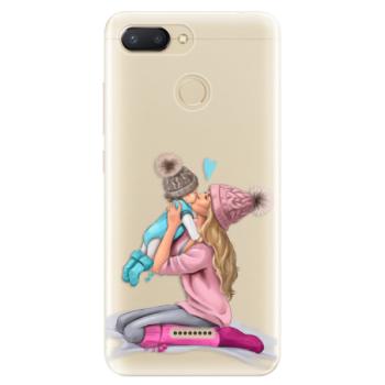 Odolné silikonové pouzdro iSaprio - Kissing Mom - Blond and Boy - Xiaomi Redmi 6