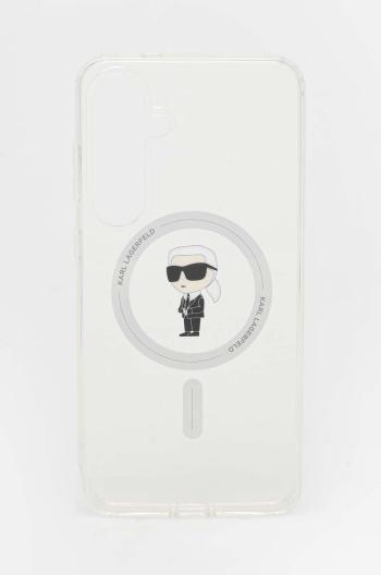 Obal na telefon Samsung Galaxy Karl Lagerfeld S24+ S926 pruhledná barva, KLHMS24MHFCKNOT