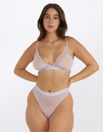 Organic Basics Mesh Triangle Bralette Soft Lilac L