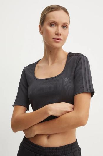 Tričko adidas Originals Femme Galore Baby Tee černá barva, JN3013