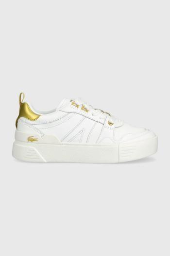 Kožené sneakers boty Lacoste L002 bílá barva, 45CFA0032